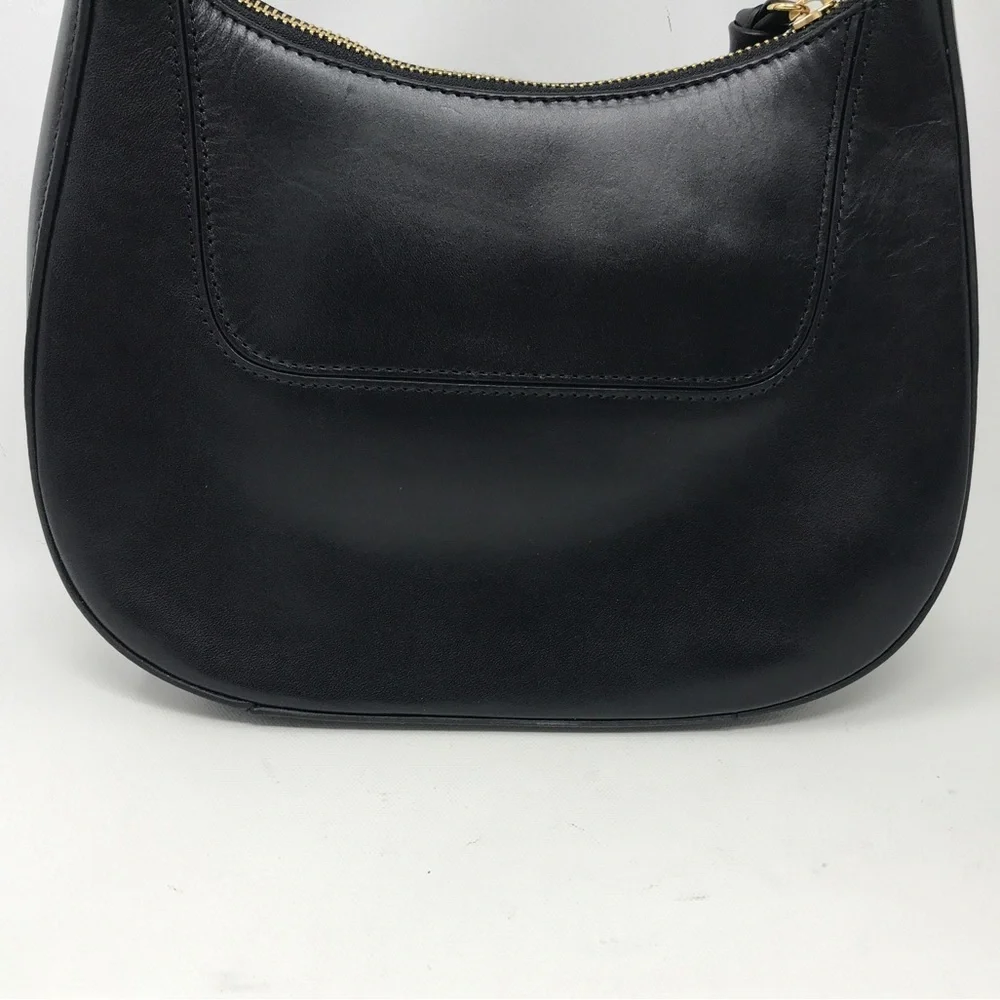 Loeffler Randall Greta Leather Shoulder Bag, Size M - Black/Gold Women's - Picture 12 of 16